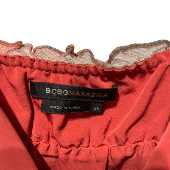 BCBG MAXAZRIA Silk Ombré Y2K Dress Size Extra Small - Picture 11 of 12